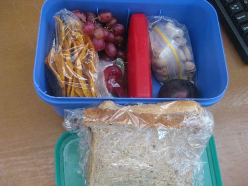 A senior student lunchbox in summer